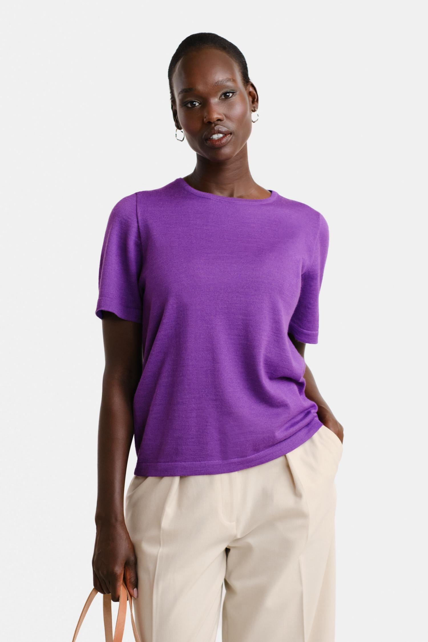 Simple t-paita, violetti