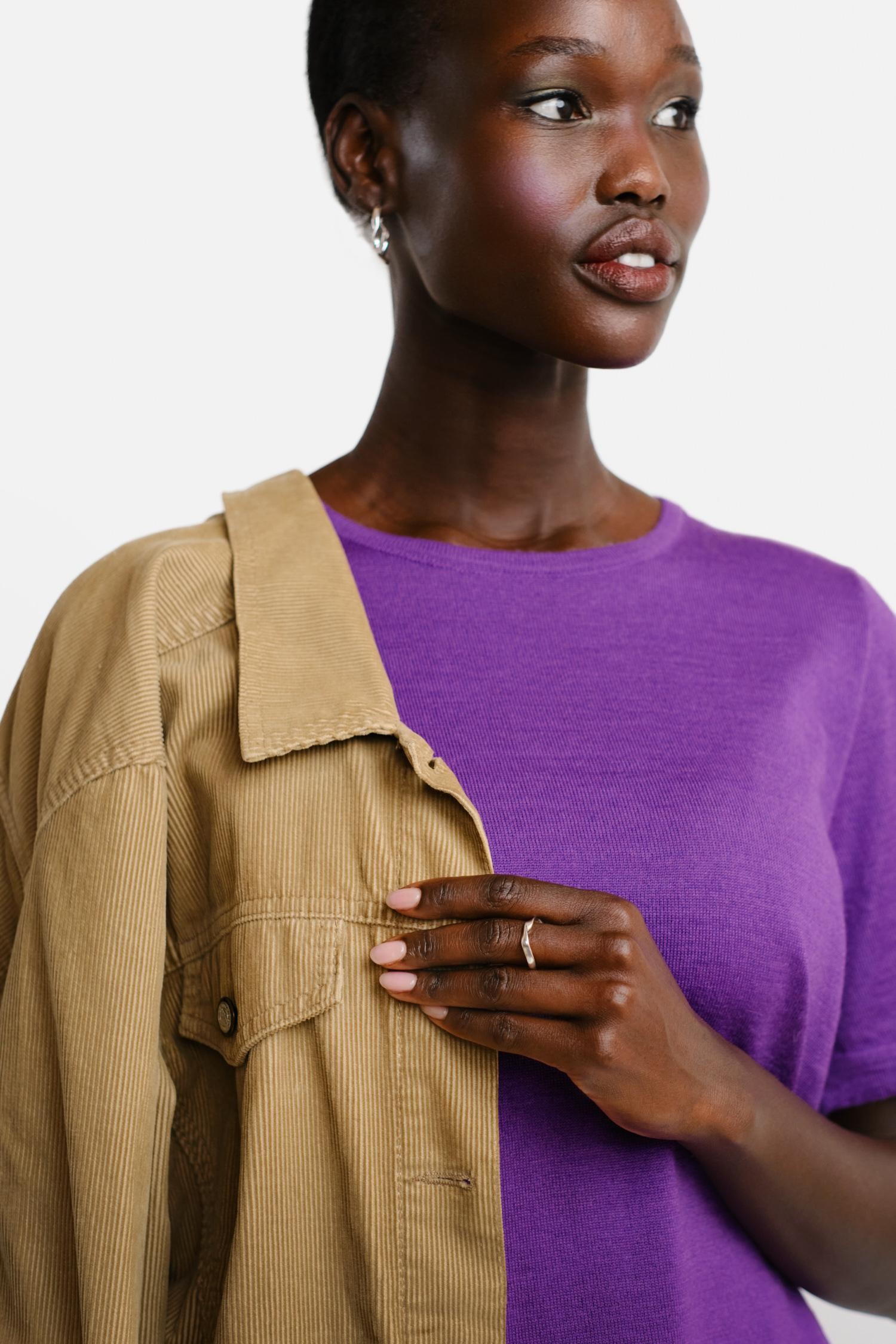 Simple t-paita, violetti - Image 3