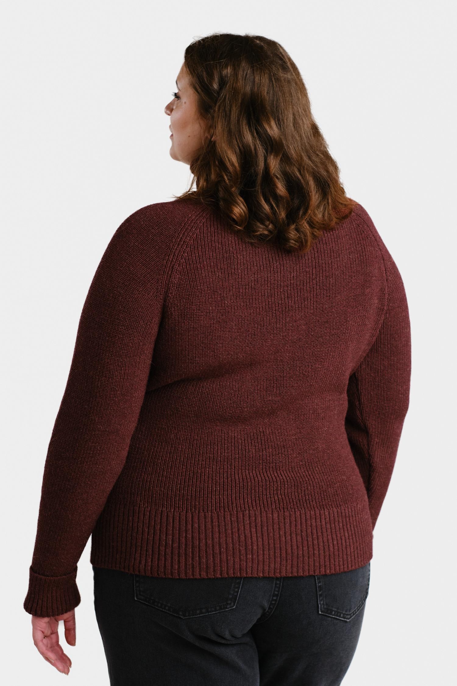 Vesikko-neule, bordeaux - Image 2