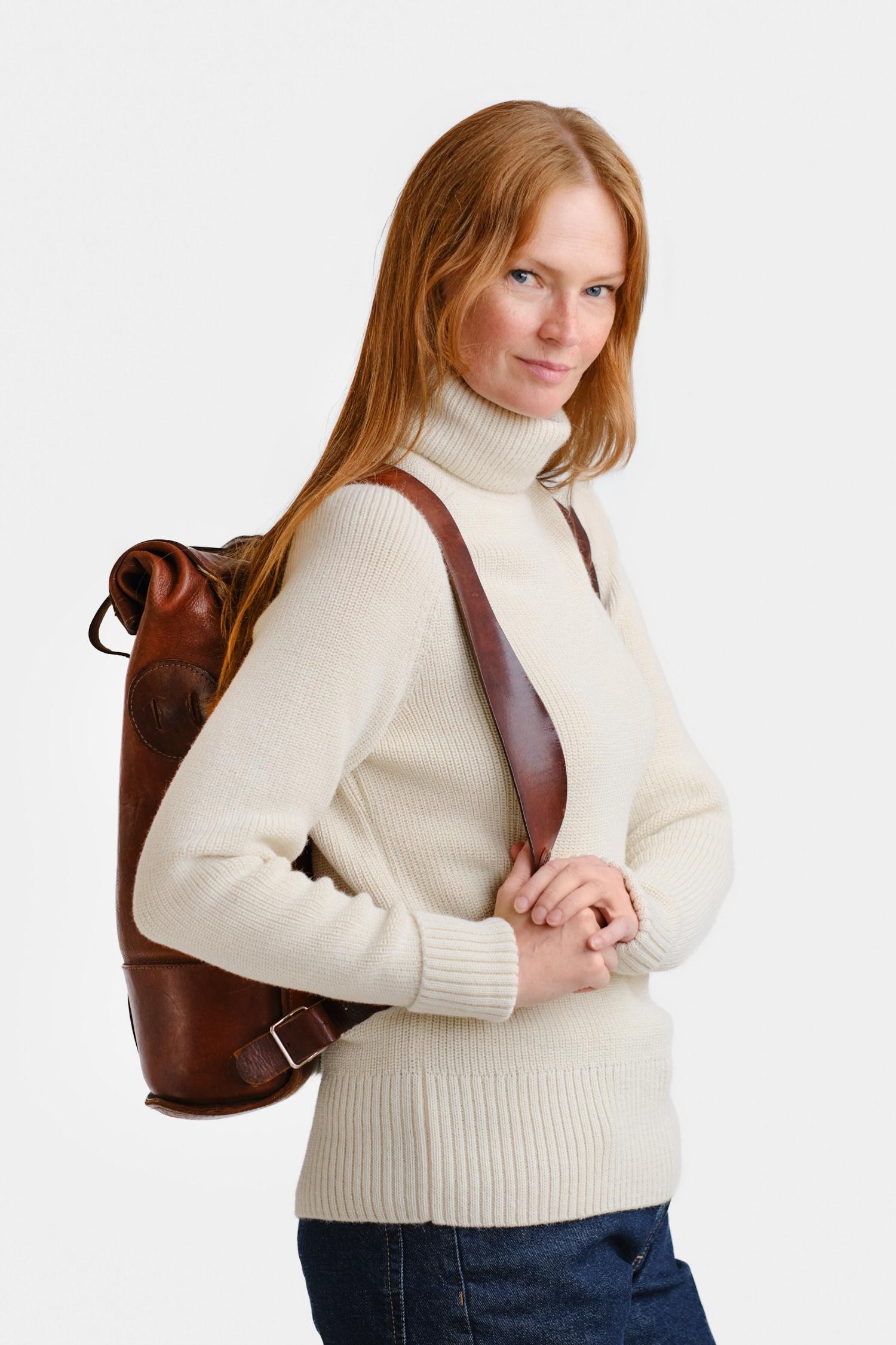 Vesikko-pooloneule, luonnonvalkoinen - Image 3