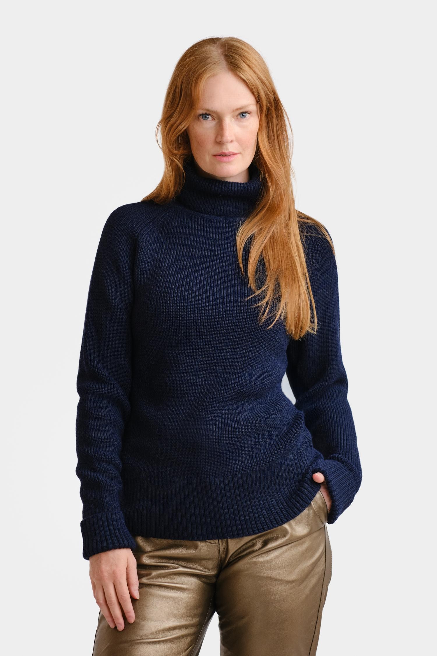 Vesikko-pooloneule, navy - Image 2