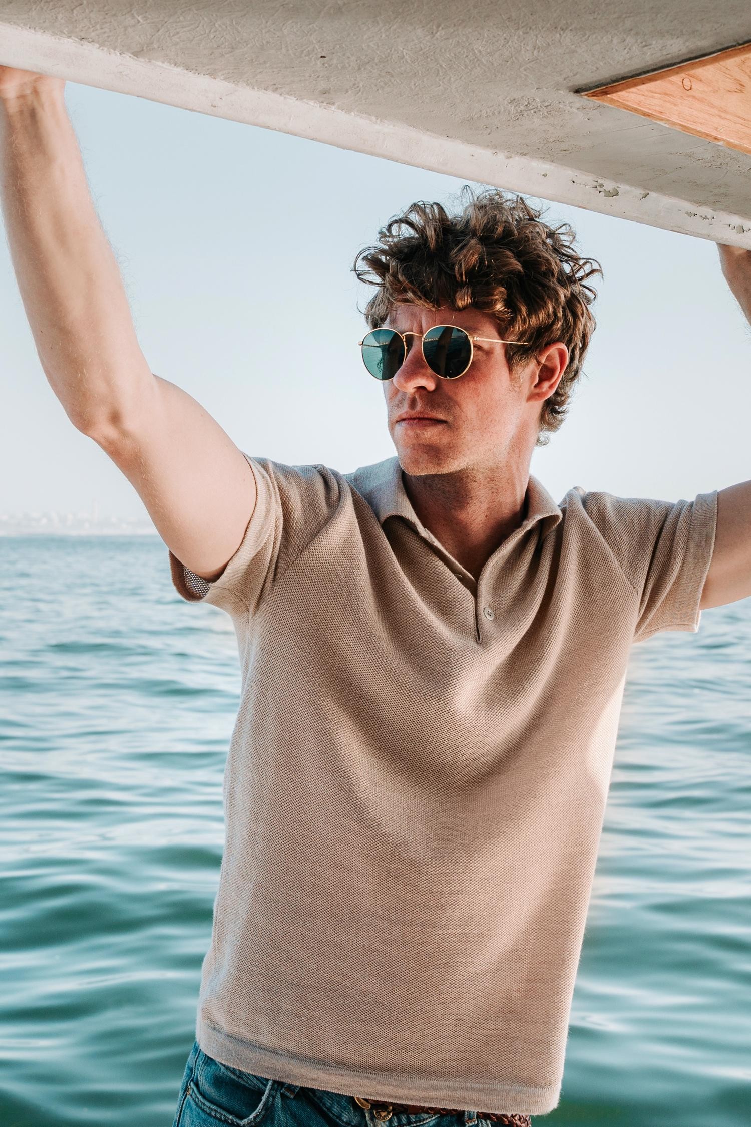 Eagle pikeepaita, beige