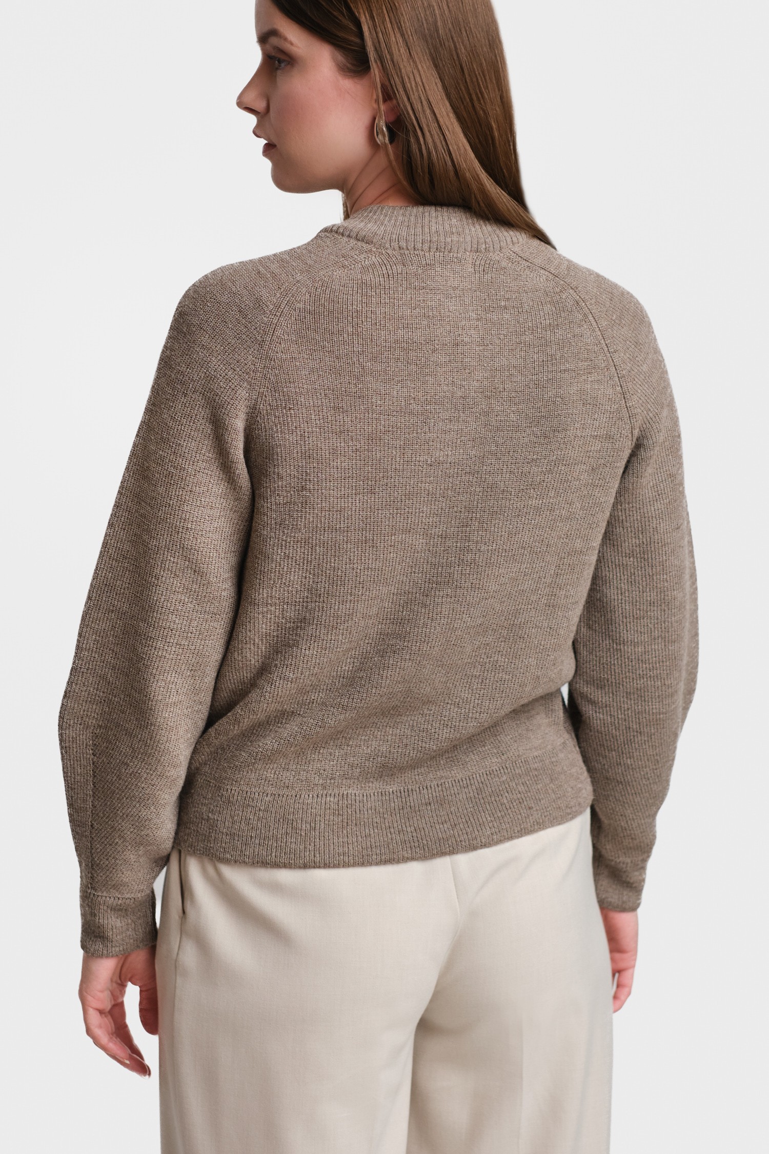 Soon-neuletakki, tumma greige - Image 3