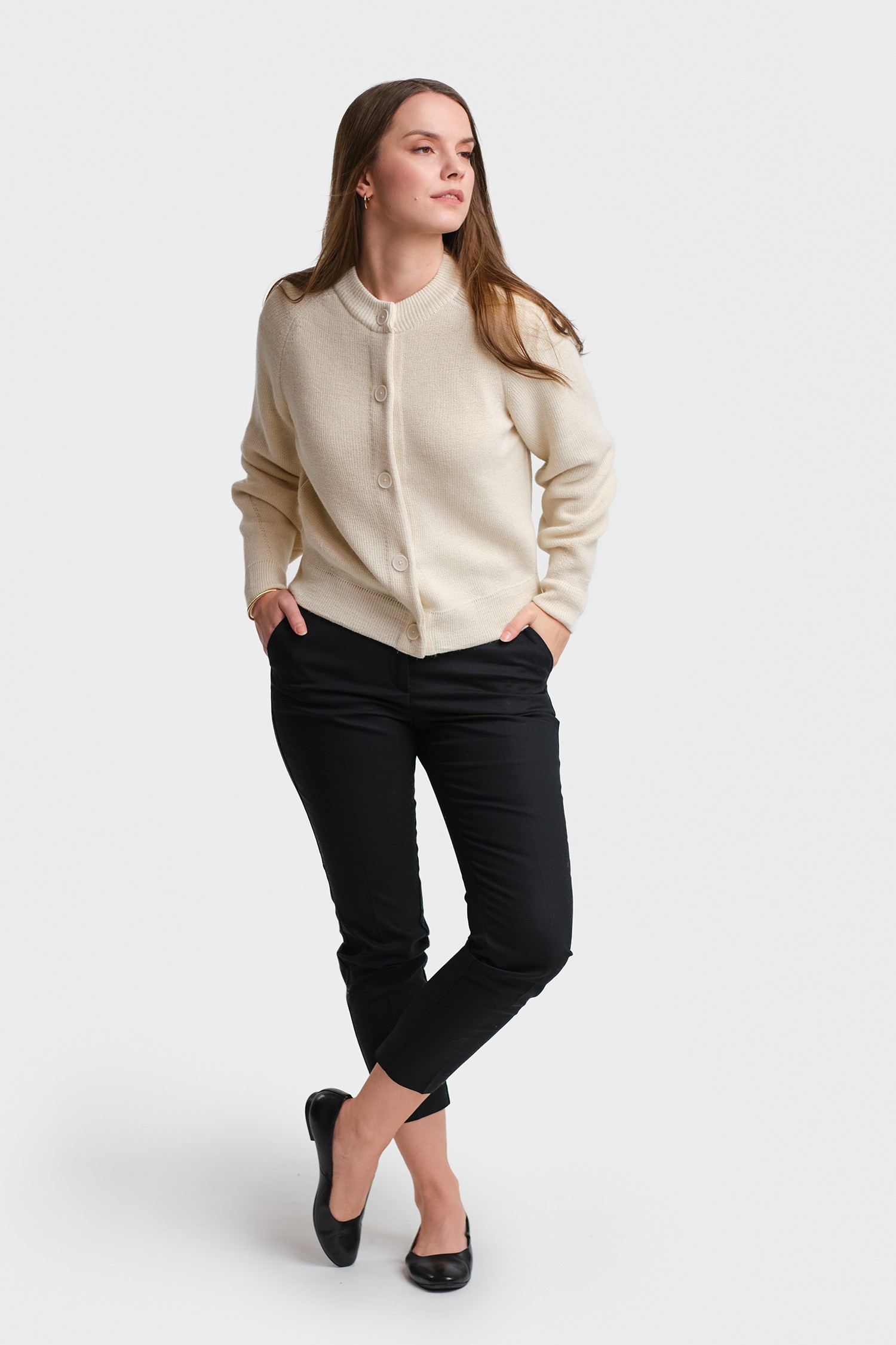 Soon-neuletakki, luonnonvalkoinen - Image 3