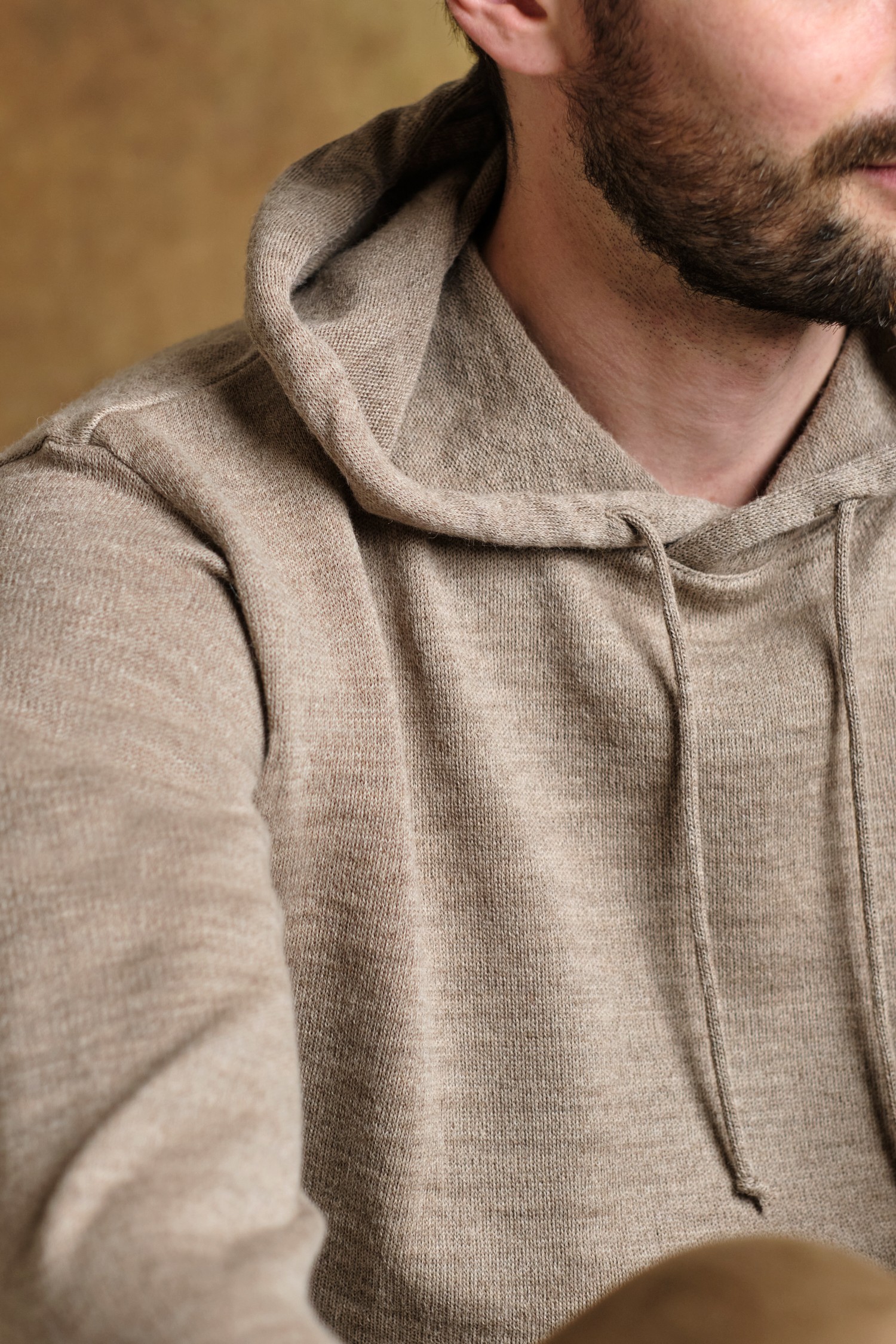 Hoodie-alpakkahuppari, greige (vanha malli) - Image 2