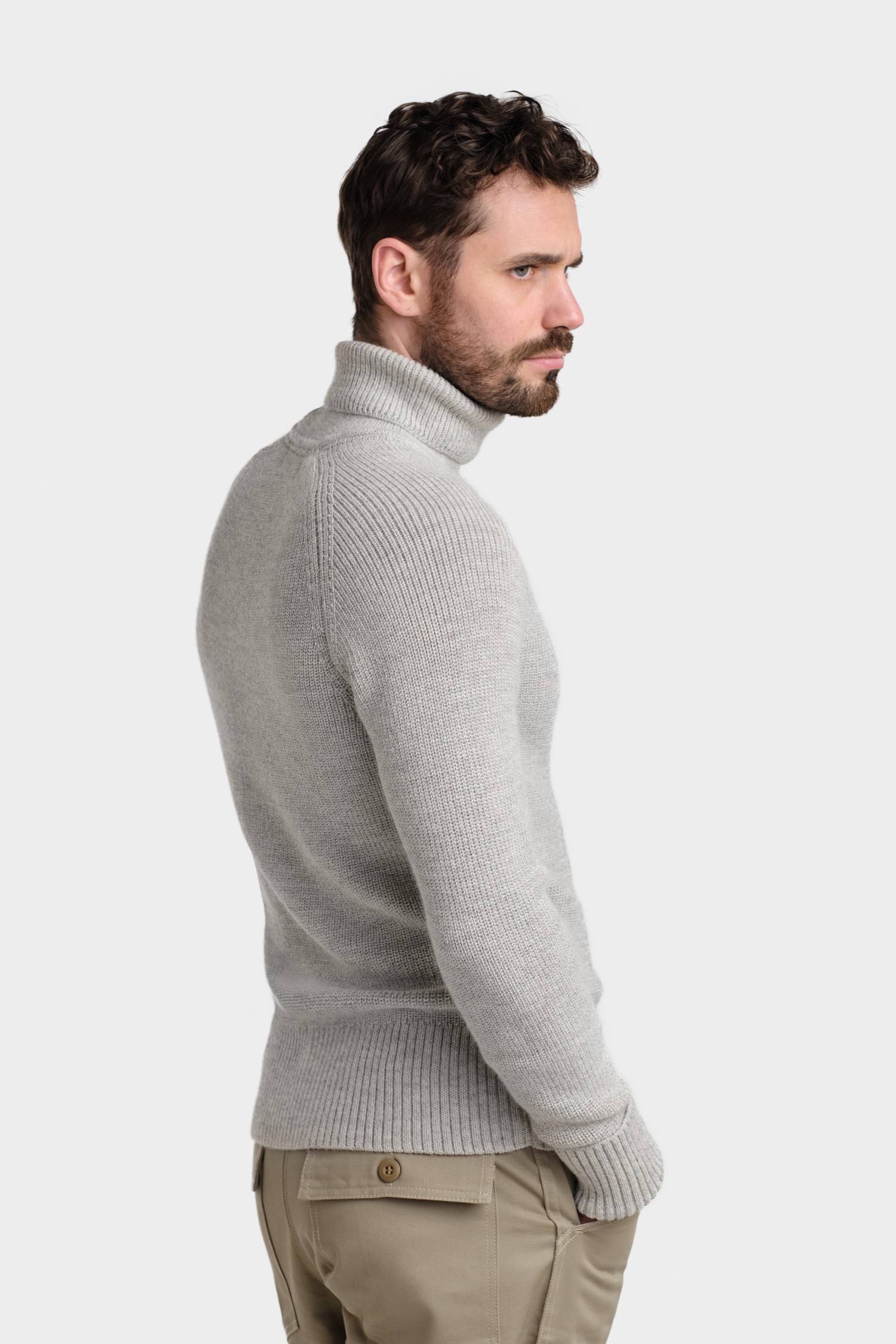 Vesikko-neule, vaaleanharmaa - Image 3