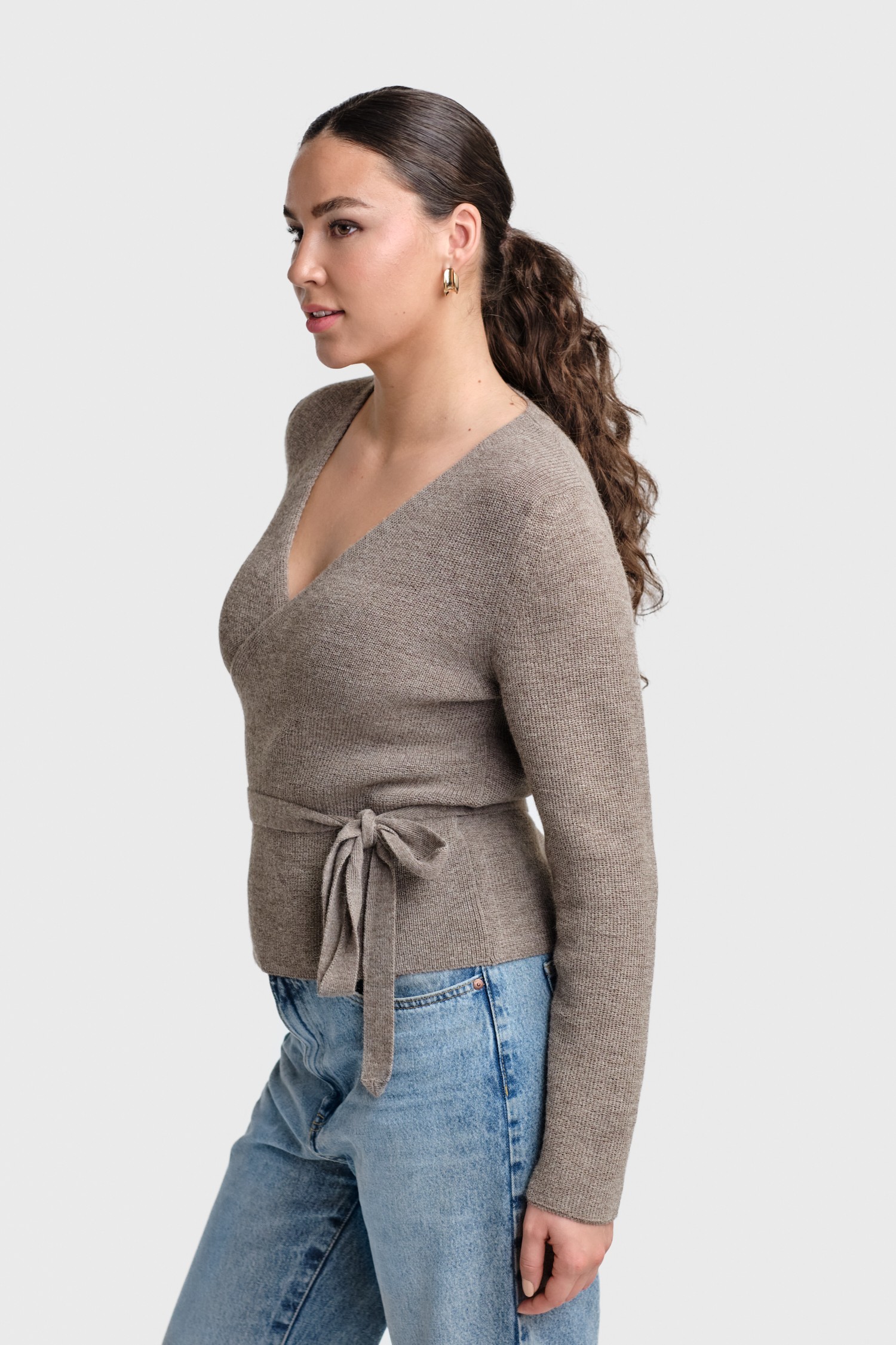 Calm-kietaisuneule, tumma greige - Image 2