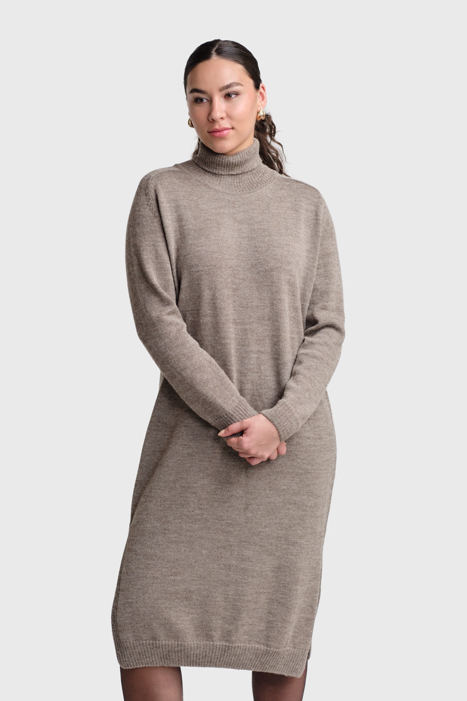 Cozy-maksimekko, Tumma greige, M/L, 1 LK, #5959